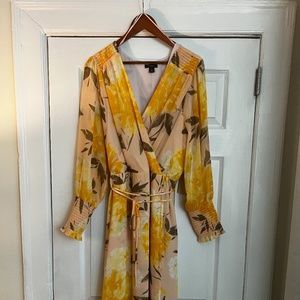 Plus Size Halogen Wrap Midi Dress